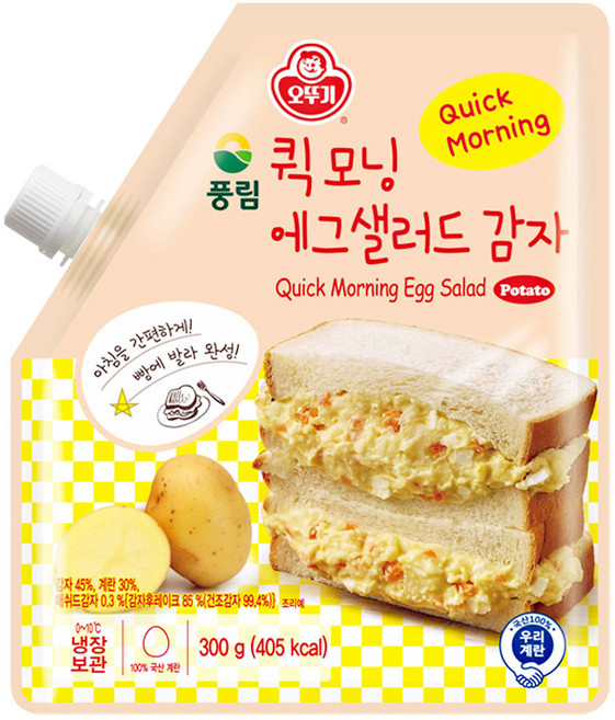오뚜기 퀵모닝 에그샐러드 감자, 1개, 300g