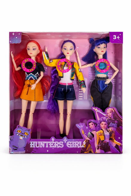 K-POP 데몬 헌터스 뮤직 인형 3종 세트 사운드 LED 효과 | 30cm | 기프트 박스 포토카드 루미 미라 rumi Mira, 1개