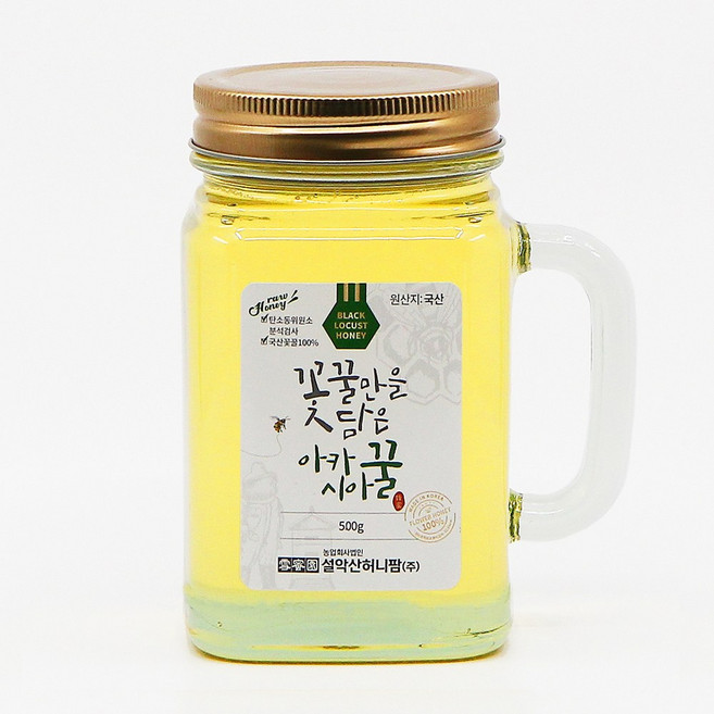 100% 천연벌꿀 허니하우스 튜브꿀 500g, 1개, 아카시아 500 g