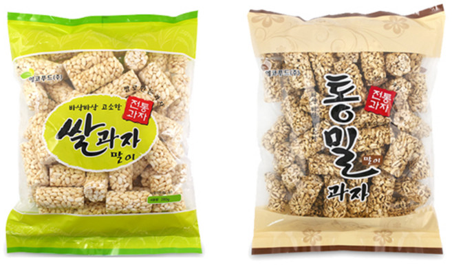 이호 편의점 간식 배달 옛날 과자 쌀과자 통밀과자, 2개, 280g