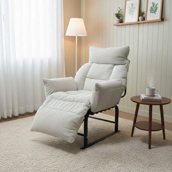 미니포레스트 1인용 의자 소파 쇼파 수유의자, 아이보리(단일상품), 1개