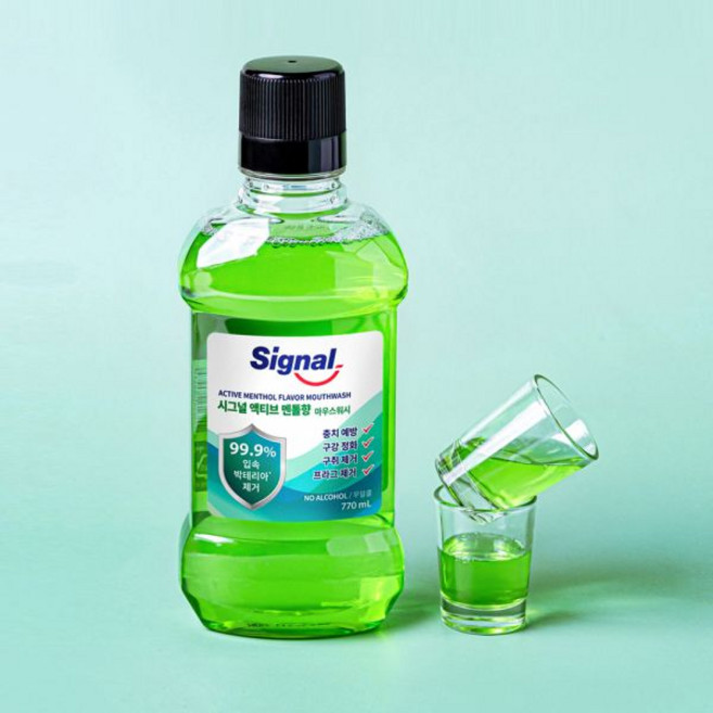 시그널 구강청결제 액티브 멘톨향 770ML