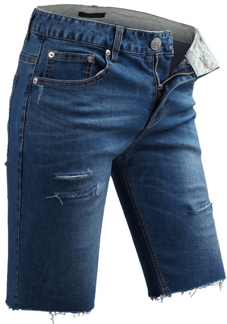 다꾸앙 남성용 프레이컷팅 스판 데님 남자 청반바지 H04G7_ph5632