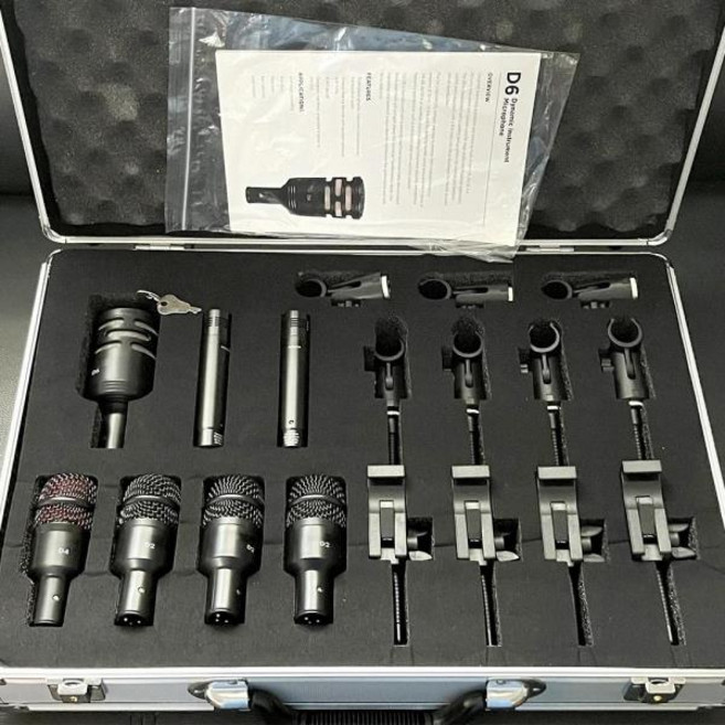 2025년 핫세일 Audix DP72 프로페셔널 드럼 마이크 키트 악기용 7피스 세트
