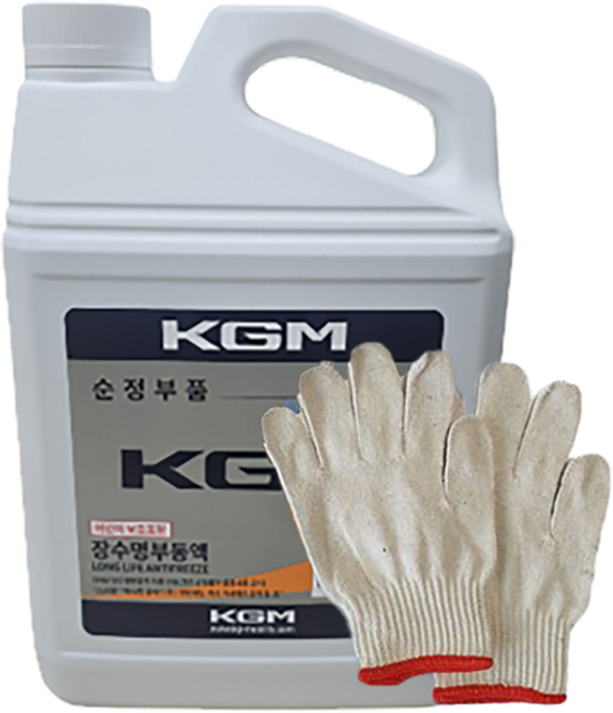 쌍용 장수명 부동액 청색 말통 원액 자동차, 4L, 1개