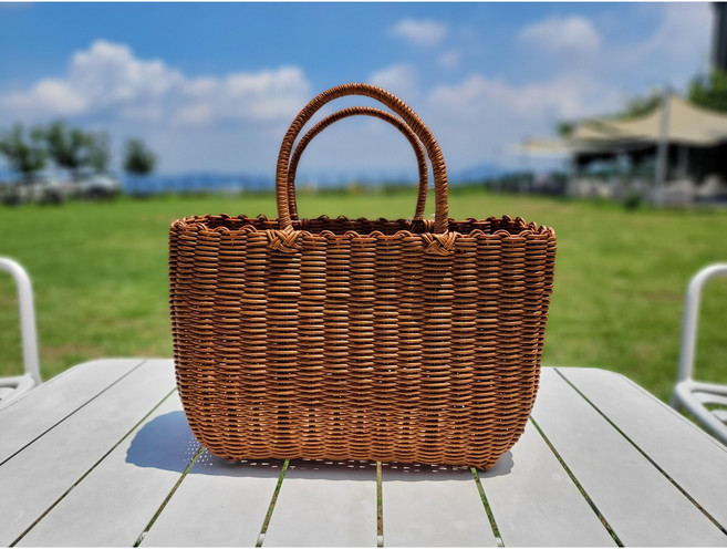 잇츠굿즈 OEM 라탄백 피크닉가방 빨대바구니 라탄바구니 수납바구니 피크닉바구니