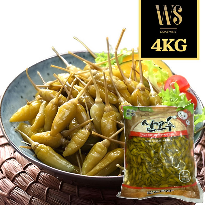 반찬단지 산고추 4kg 고추절임 박스포장, 1개