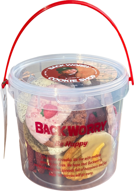 백워리 수제쿠키 바스켓 S M L 사이즈, 1개, L (25개입)