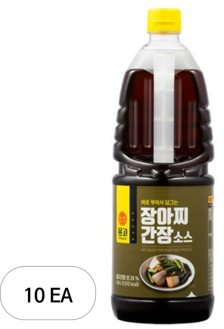 몽고 장아찌 간장소스, 1.8L, 10개