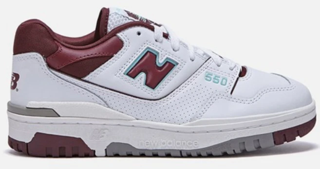 뉴발란스 550 화이트 블랙 BB550 남녀 공용, 255, BB550WBG - 쿠팡