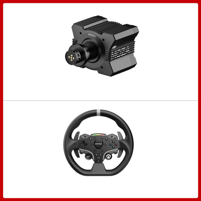 [CTK] MOZA R9 V3 게이밍 레이싱 시뮬레이션 PC 프로급 180W공율 다이렉트 드라이브 핸들 페달, R9 V3 베이스+ESX핸들