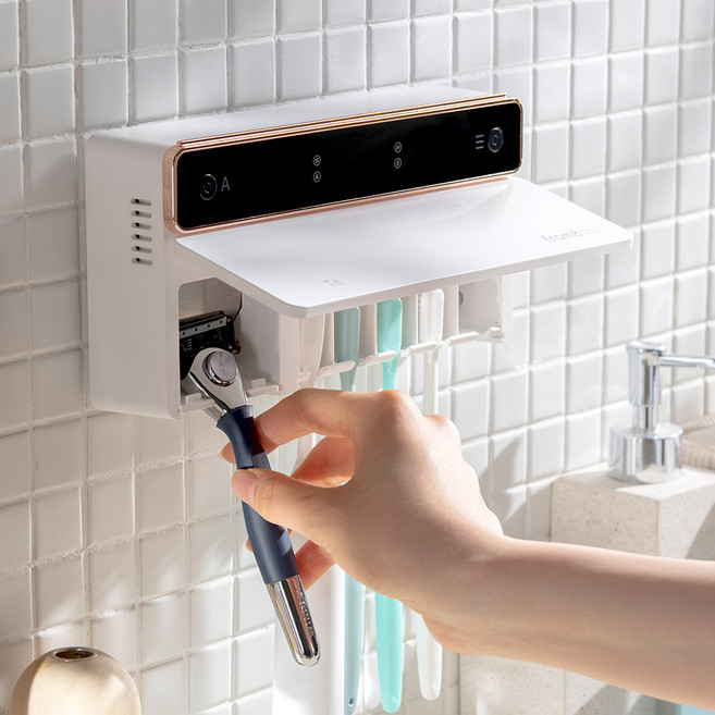 프롬비 프리미엄 UV C LAMP 무선 가정용 칫솔살균기, FD229, 화이트