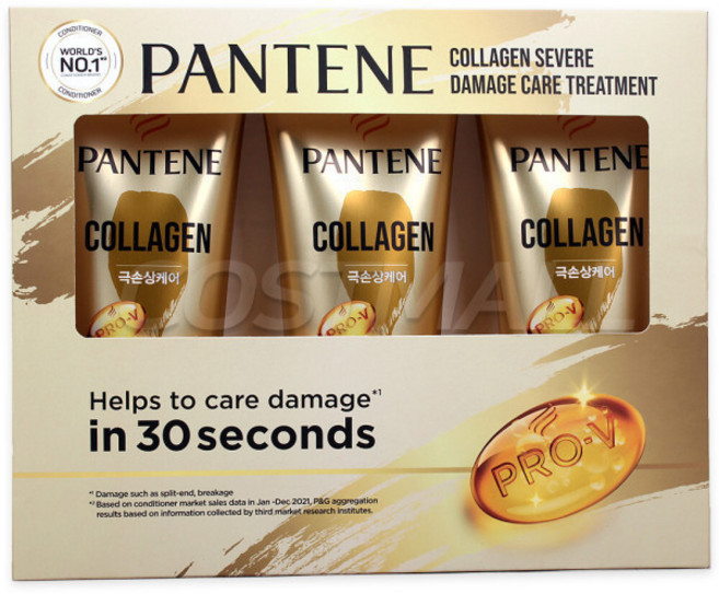 팬틴 콜라겐 극손상 케어 트리트먼트 400ml x 3개 코스트코, 1개, 1.2L