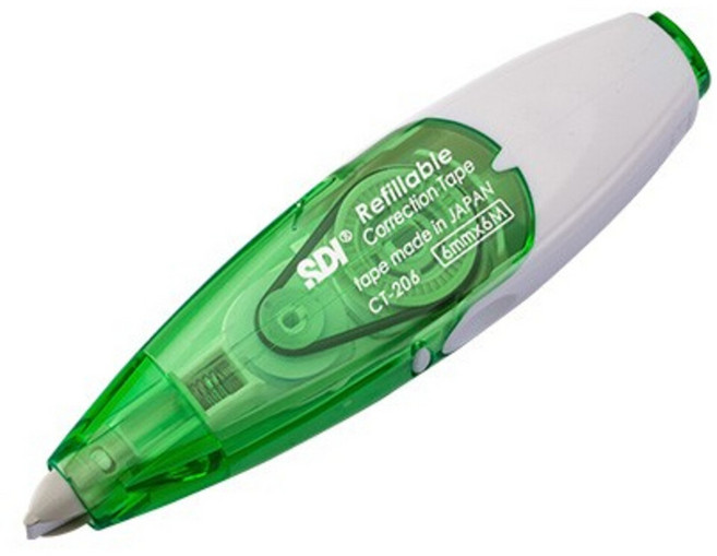 SDI 手牌 iPUSH 輕鬆按 修正帶 替換帶 補充帶 立可白, 白色