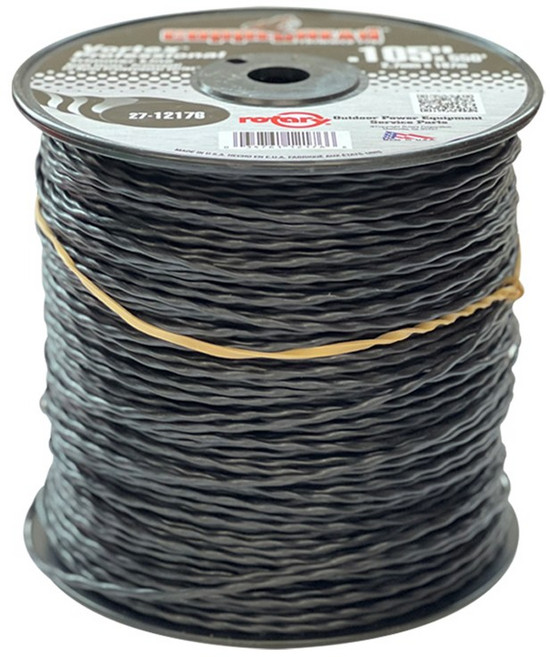 미국산 예초기 나일론줄 2.7mm 167M 꽈배기타입 (블랙), 1개