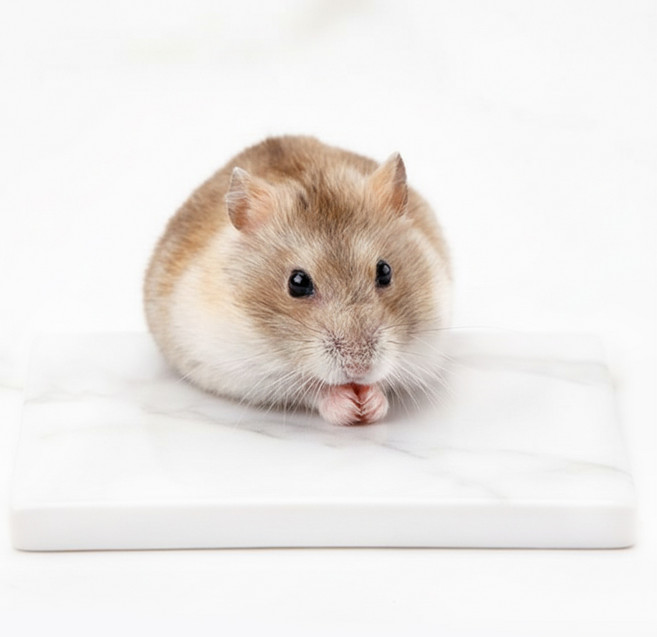 소동물용 마블 쿨매트, 그레이