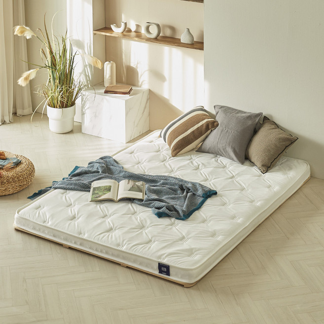 매트리 슬림 마이크로스프링 토퍼 매트리스 S, 화이트, 10cm, 부드러운