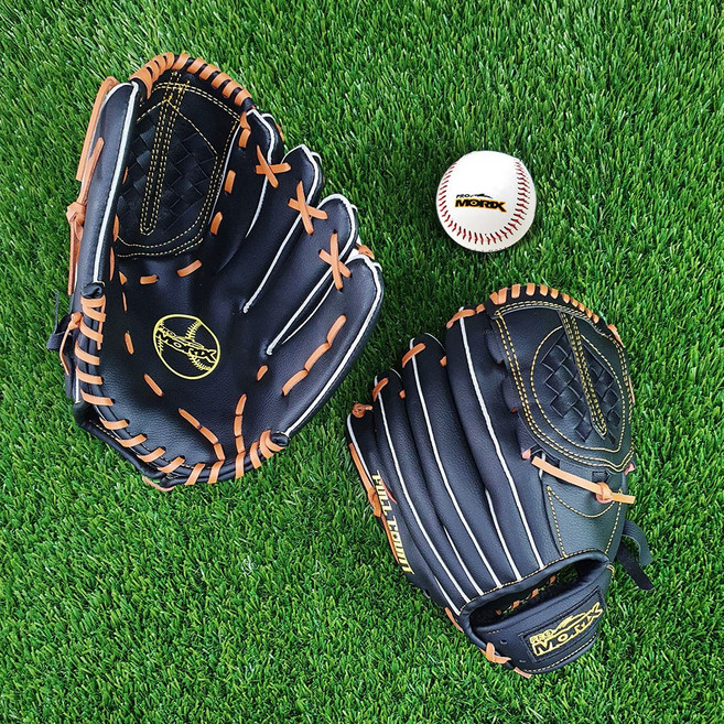 프로모릭스 풀카운트 야구 글러브 우투용 12.5 2p + 안전 야구공 세트, 혼합색상, 1개