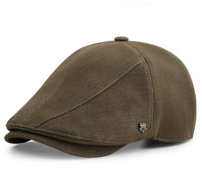 중년 남성 빅사이즈 잔결 트윌 결광 클래식 헌팅캡 모자