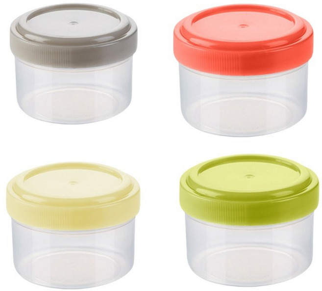 캠핑용 밀폐형 양념통 세트 미니 휴대용 야외 소스병, 2개, B_원형 조미료 상자 2개