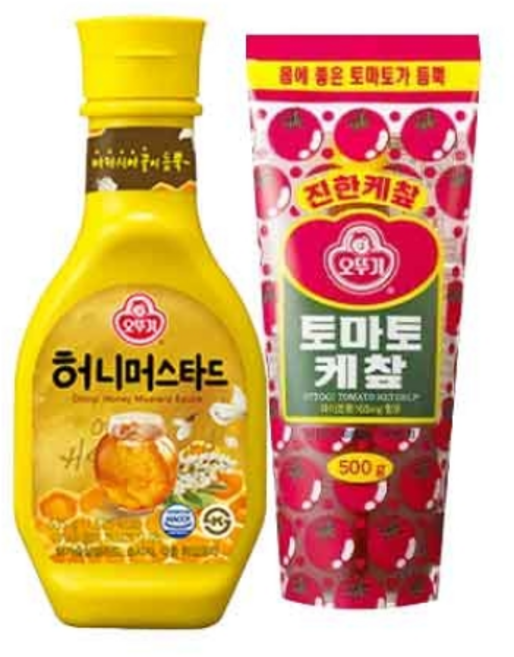 오뚜기 케찹 500g+허니머스타드소스 535g, 2개, 500g