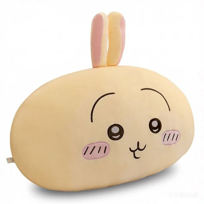 먼작귀 치이카와 우사기 하치와레 머리 베개 등받이 쿠션 대형 베개 소파 침실 낮잠 인테리어, 35cm