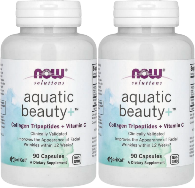 나우푸드 솔루션 Aquatic Beauty+ 90캡슐 2통, 2개, 90정
