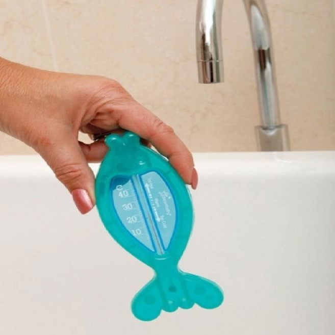 아기목욕용품 온도계 탕온계 신생아 욕조 수온 아기 물고기PP 5x15