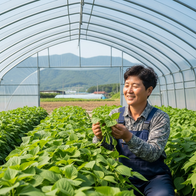 [GAP인증]하루담음 밀양깻잎 찹찹이 당일수확 당일출하, 1개, 500g