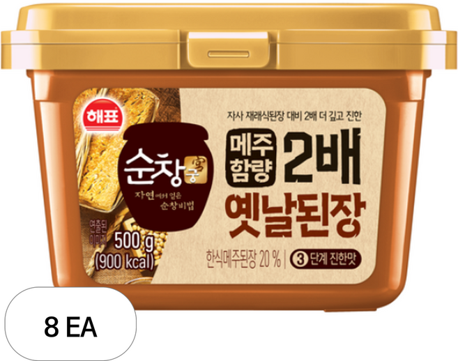 순창궁 옛날된장, 500g, 8개