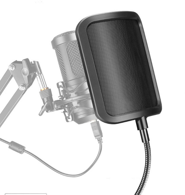 메탈 스크린 안티노이즈 팝필터 콘덴서 마이크 스탠드 설치 AC-M33 POP FILTER, AC-M33 팝필터, 1개