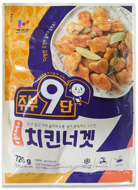 목우촌 주부9단 골든 치킨너겟 720g, 1개