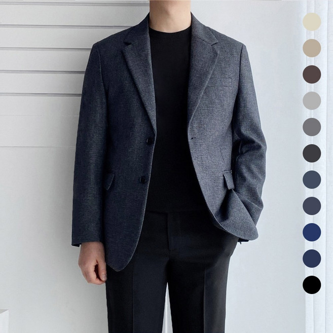 레브클래식 남자 봄 가을 콤비 자켓 블레이저 세미 캐주얼 정장 마이 간절기 빅사이즈