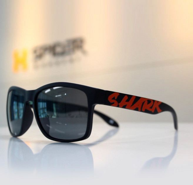 낚시 선글라스 편광 선글라스 스포츠 선글라스 남성 여성, 샤크프라임 X585 스모크블랙 편광, 1개