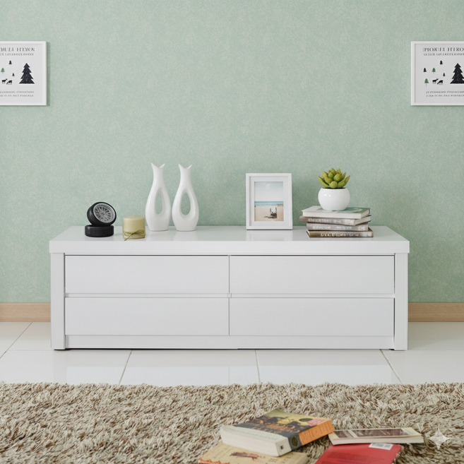 예니거실장 1140TV 다이, 화이트