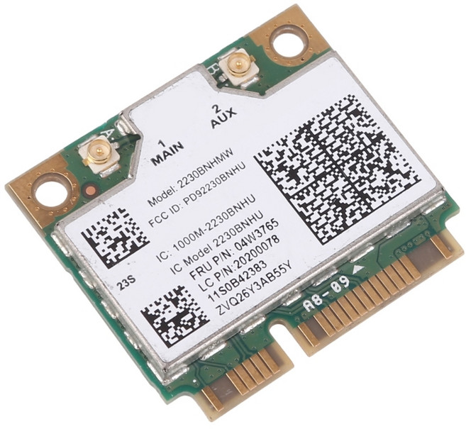 2230BNHMW 인텔 2230BN 무선 와이파이 카드 BT4.0 04W3765 Y400 Y500용, 1개