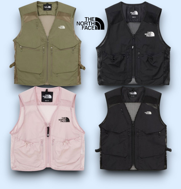 [100%매장정품] 노스페이스 조끼 베스트 여성 남성 여름 메쉬 등산 조끼