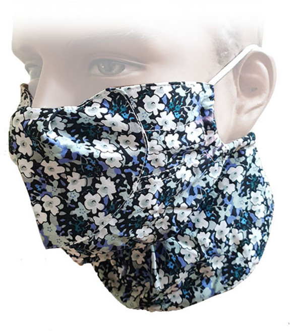 양말나라 꽃무늬 안면마스크 / 목까지 내려오는 천마스크 자외선으로 얼굴보호