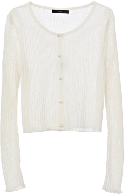 르샵 데일리 시스루 루즈 긴팔 가디건 DP2CK006A 여성 라운드넥 베이직 캐주얼 봄 여름 가을 겨울 여자 상의 긴팔티 여름가디건 LeShop 시스루가디건