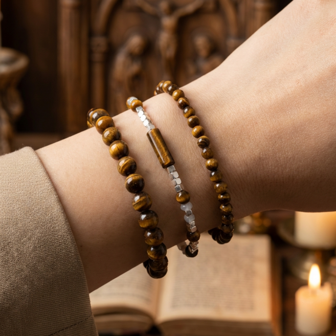 SpeedMong 1+1+1 호랑이눈 삼재 액운막이 호안석 행운 건강 팔찌 사업운 자식운 금전운 4mm 6mm 3종 세트 +사은품