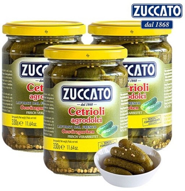 [보라티알] 쥬카토 오이피클 향신료 330g x 3병, 1세트, 990g