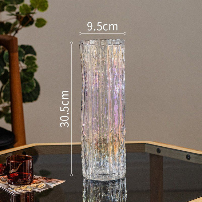 수경재배화병 이케바나화병 유리 꽃병 꽃꽂이 인테리어 오브제, H. 화려한-중간 두께 버전