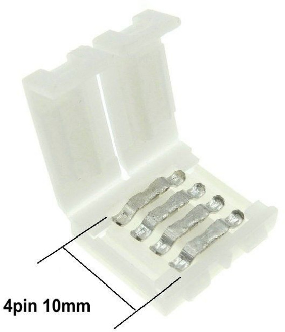 컴퓨터 pc 파워서플라이10mm 4Pin 5050 LED RGB 스트립 확장 커넥터 케이블 와이어 Led 스트립 연장 케이블, 03 20pcs, 03 20pcs, 1개