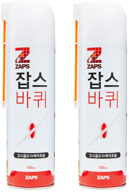 잡스 울트라에어로솔 살충제, 500ml, 2개
