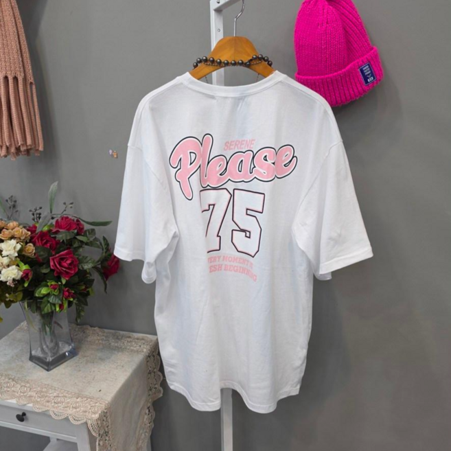 썸머썸머 플리즈 라운드 반팔티