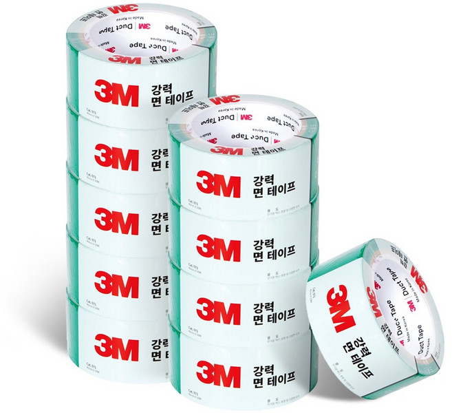 3M 강력 면 테이프 청테이프, 10개