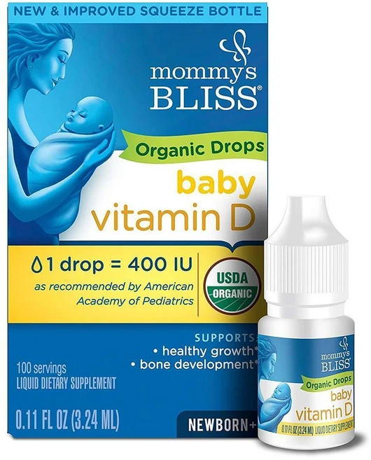 Mommy's Bliss 마미스 블리스 베이비 비타민 D 3.24ml, 4개 - 쿠팡