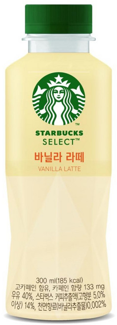스타벅스 셀렉트 바닐라라떼, 300ml, 10개
