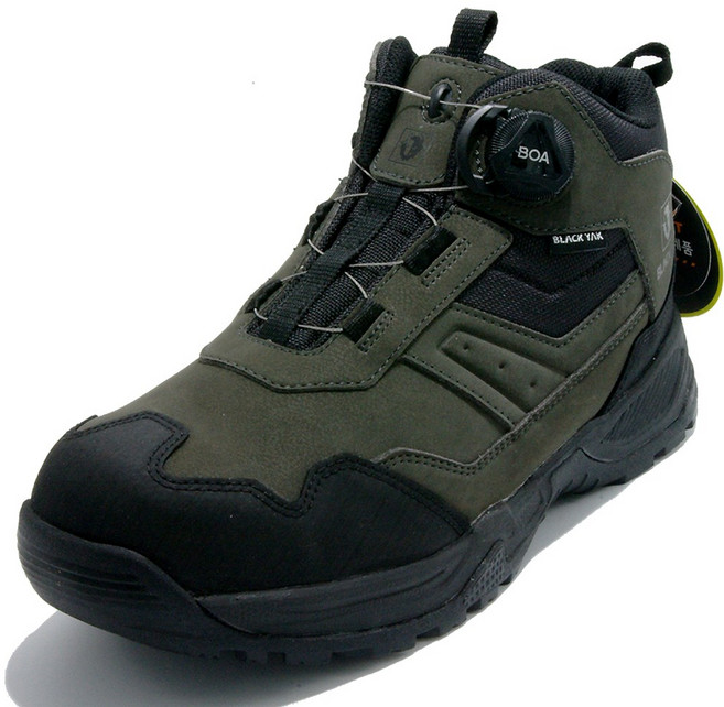 블랙야크 안전화 YAK-527D 카키 보통작업화 KCS인증 남자 여성 논슬립 다이얼