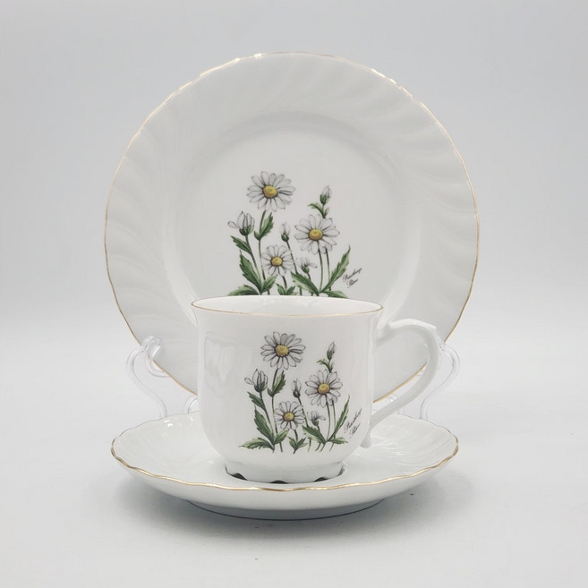 [빈티지] 독일 셀트만바이덴 바바리아 금장 커피잔 트리오 세트